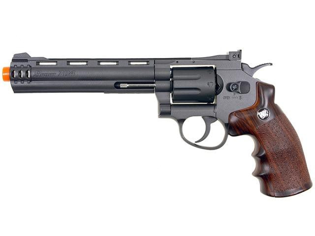 WG 8-Shot CO2 6" Airsoft Revolver, Black