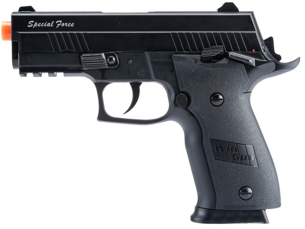 Win Gun Special Force 229S CO2 Gas Blowback Airsoft Pistol, Black