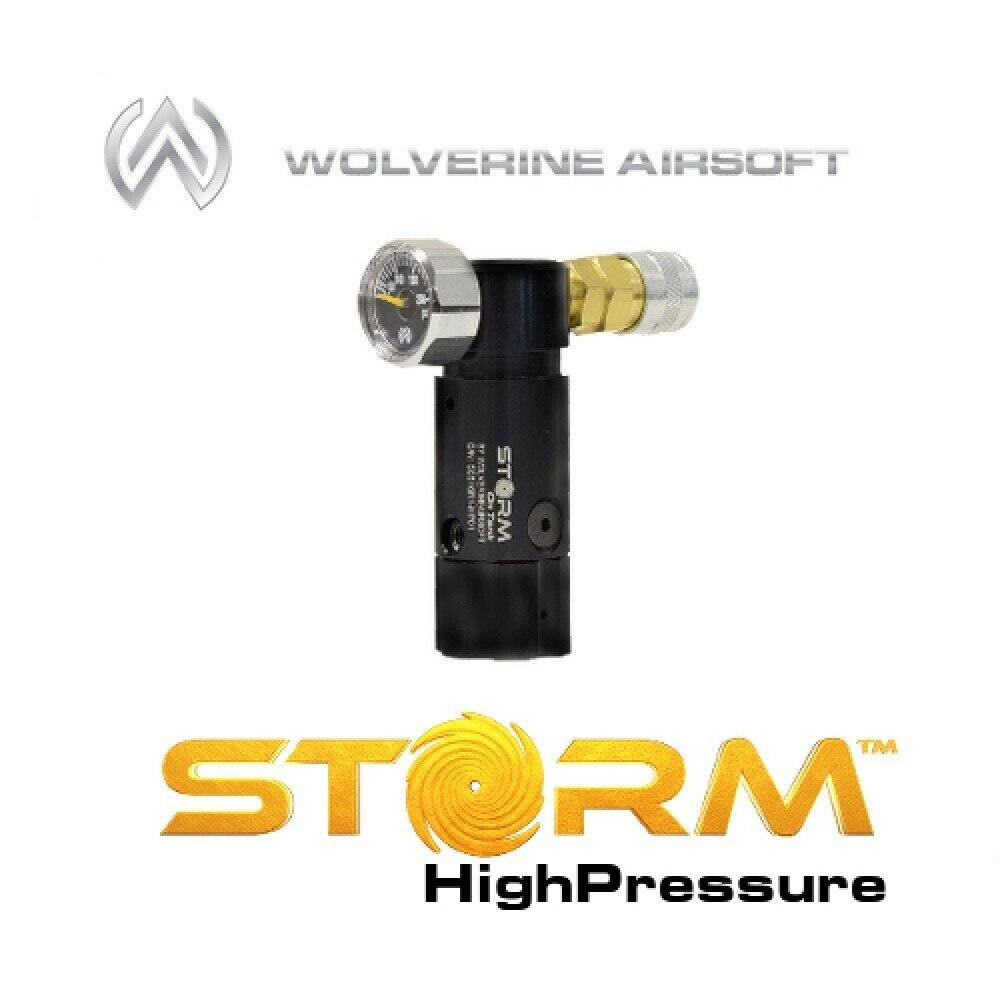 Wolverine Airsoft STORM OnTank High Pressure Regulator w/ Remote Line, Black