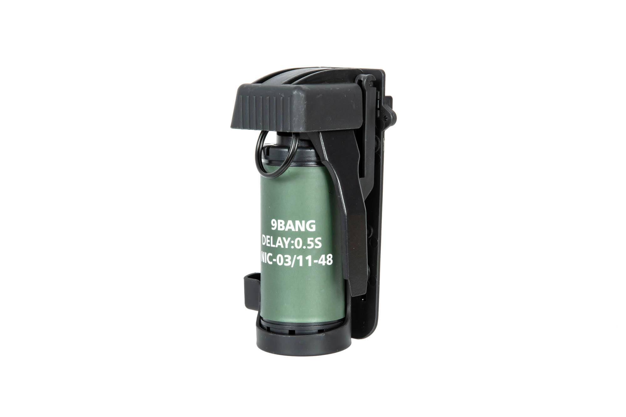 Dummy Smoke Grenade with pouch - black
