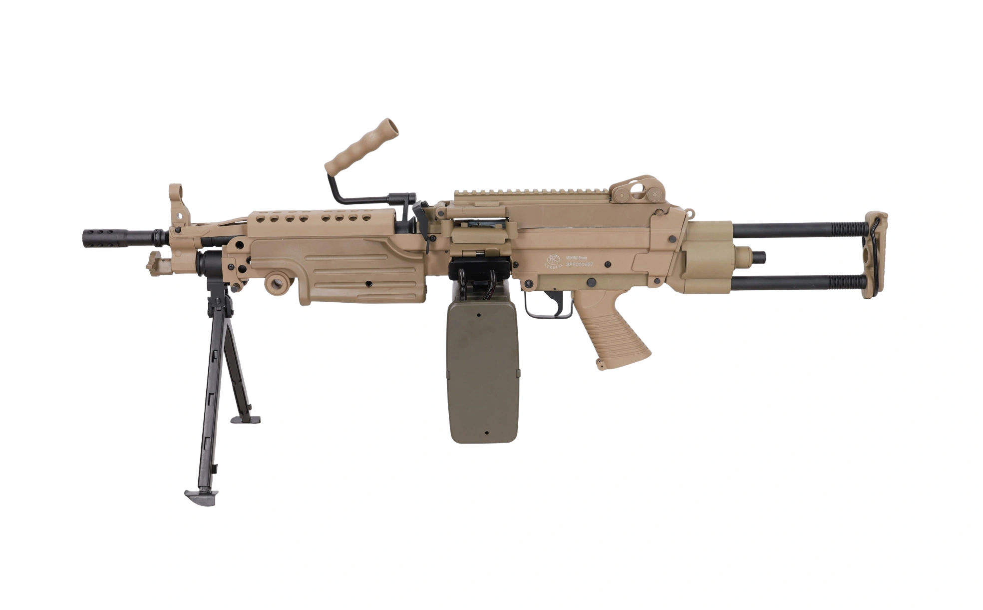 FN HERSTAL M249 PARA CORE Airsoft Machine Gun AEG - Tan
