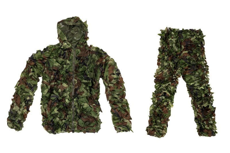 Ghillie Suit camouflage suit set - woodland