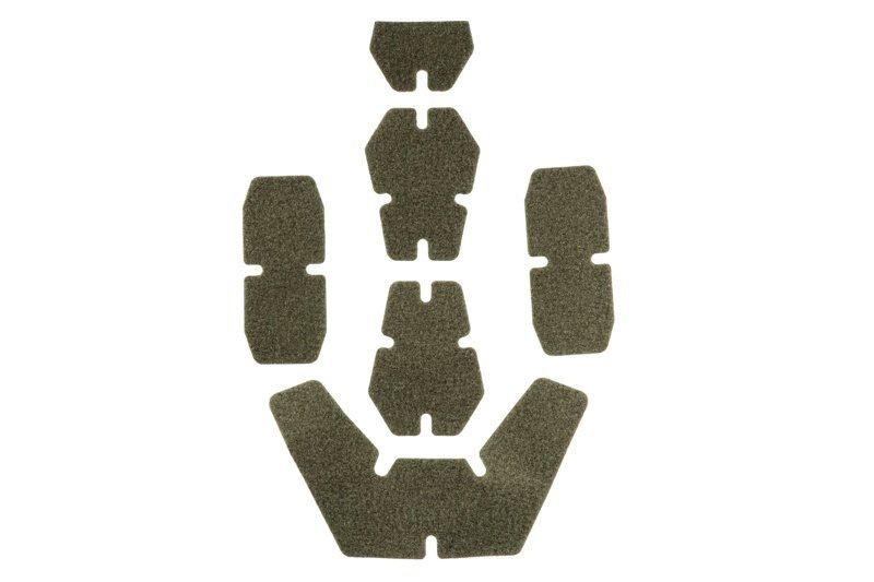Helmet sticker set with hooks & loops - olive
