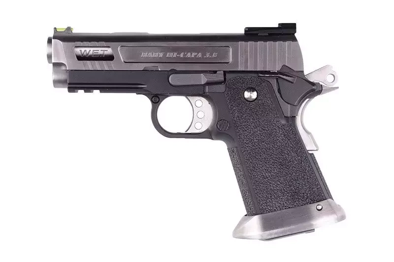 Hi-Capa 3.8 Force “Velociraptor” Pistol Replica, Silver
