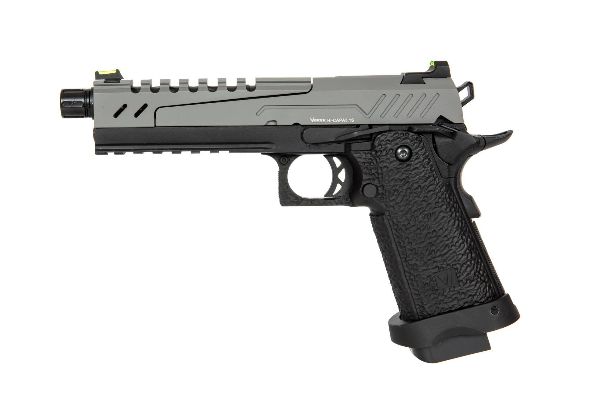Hi-Capa 5.1 Split Side Pistol Replica - Grey / Black