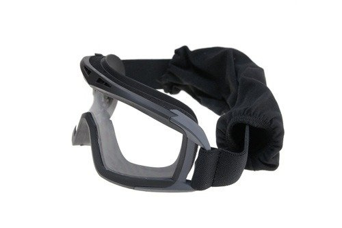 Low-profile goggles with glasses – BLACK
