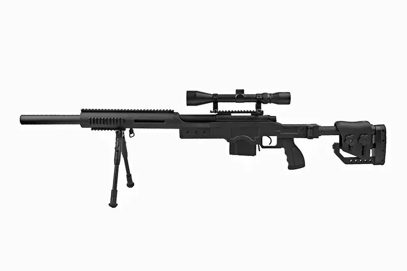 MB4410D sniper rifle replica - with scope and bipod