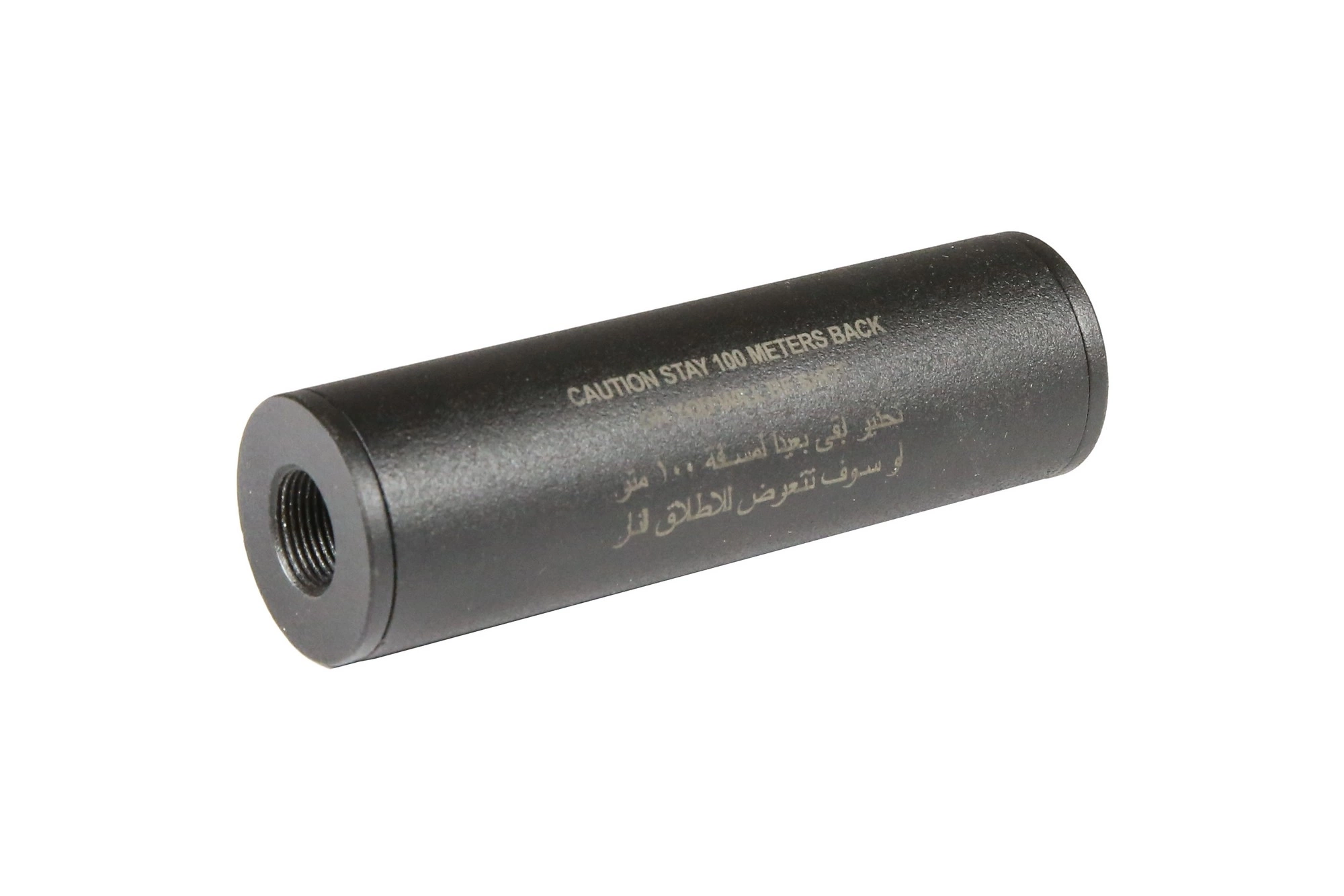 Stay 100 meters back" Covert Tactical PRO 30x100mm silencer"