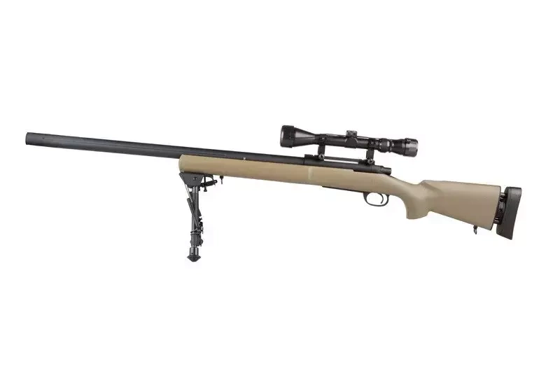 SW-04J Army Sniper Rifle Replica with scope and bipod (Upgraded) - tan