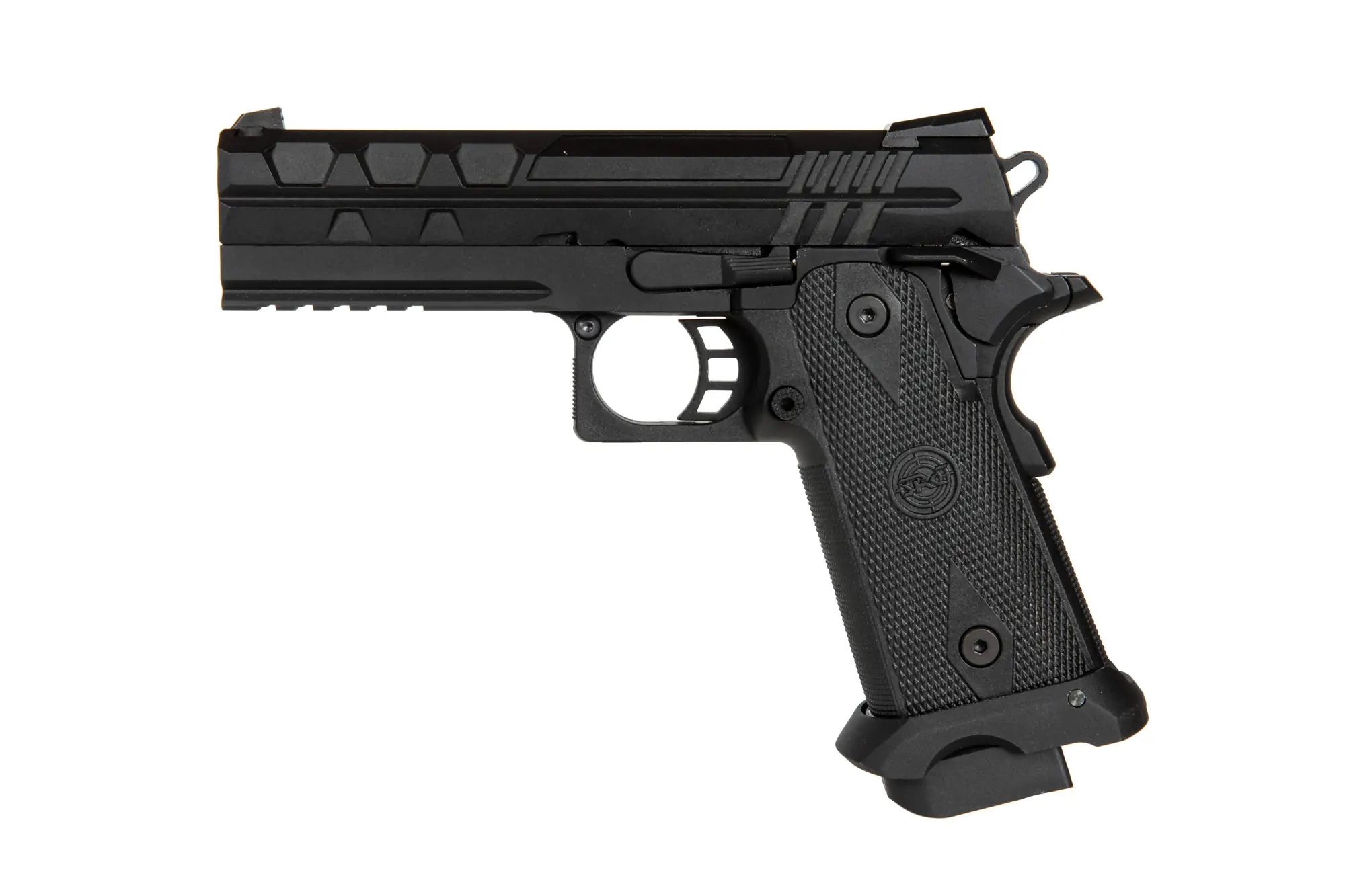 TARTARUS MK I 4.3 Green Gas Pistol Replica - Black"
