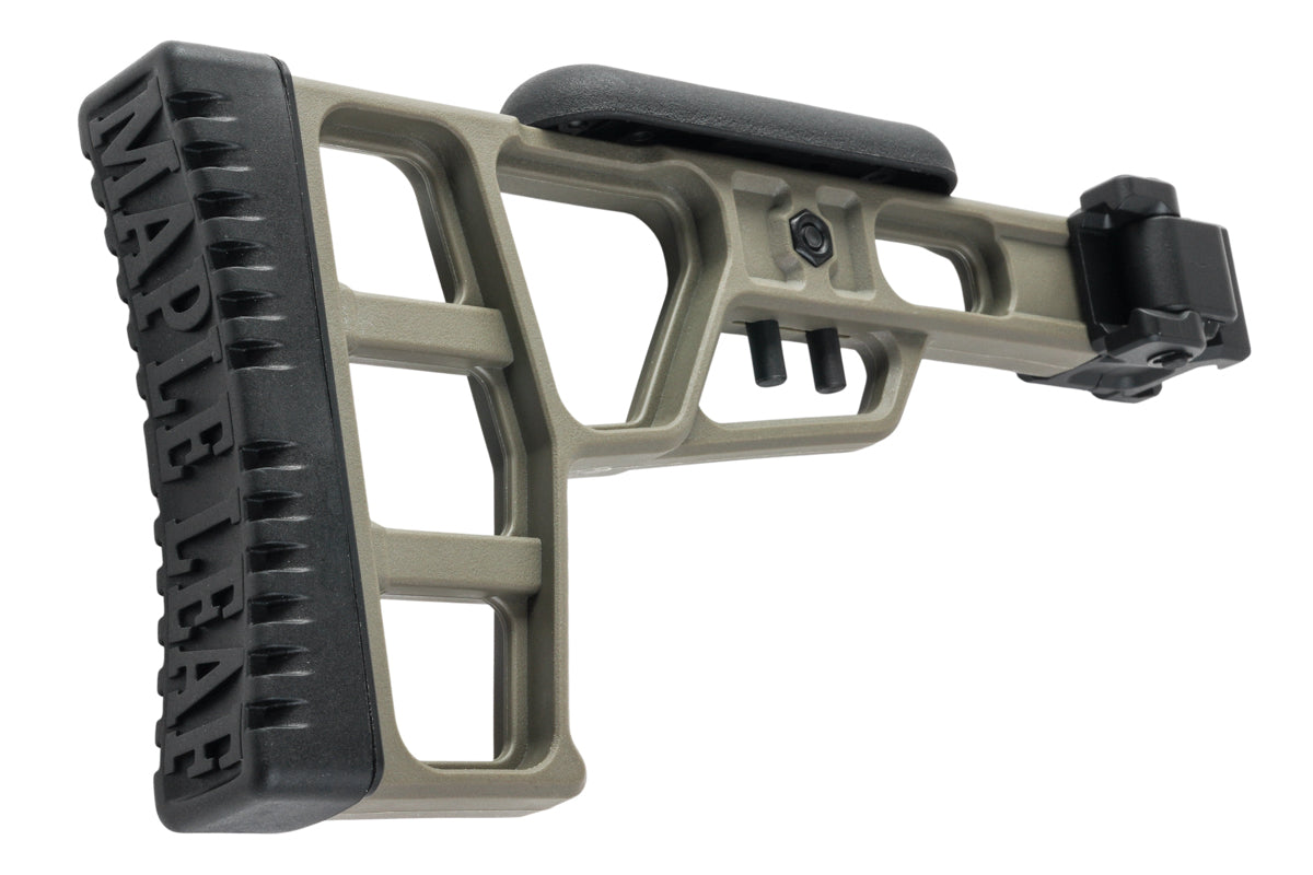 Maple Leaf MLC-S2 Tactical Folding Stock for VSR-10 & MLC-338 with Hinge (Olive Drab)