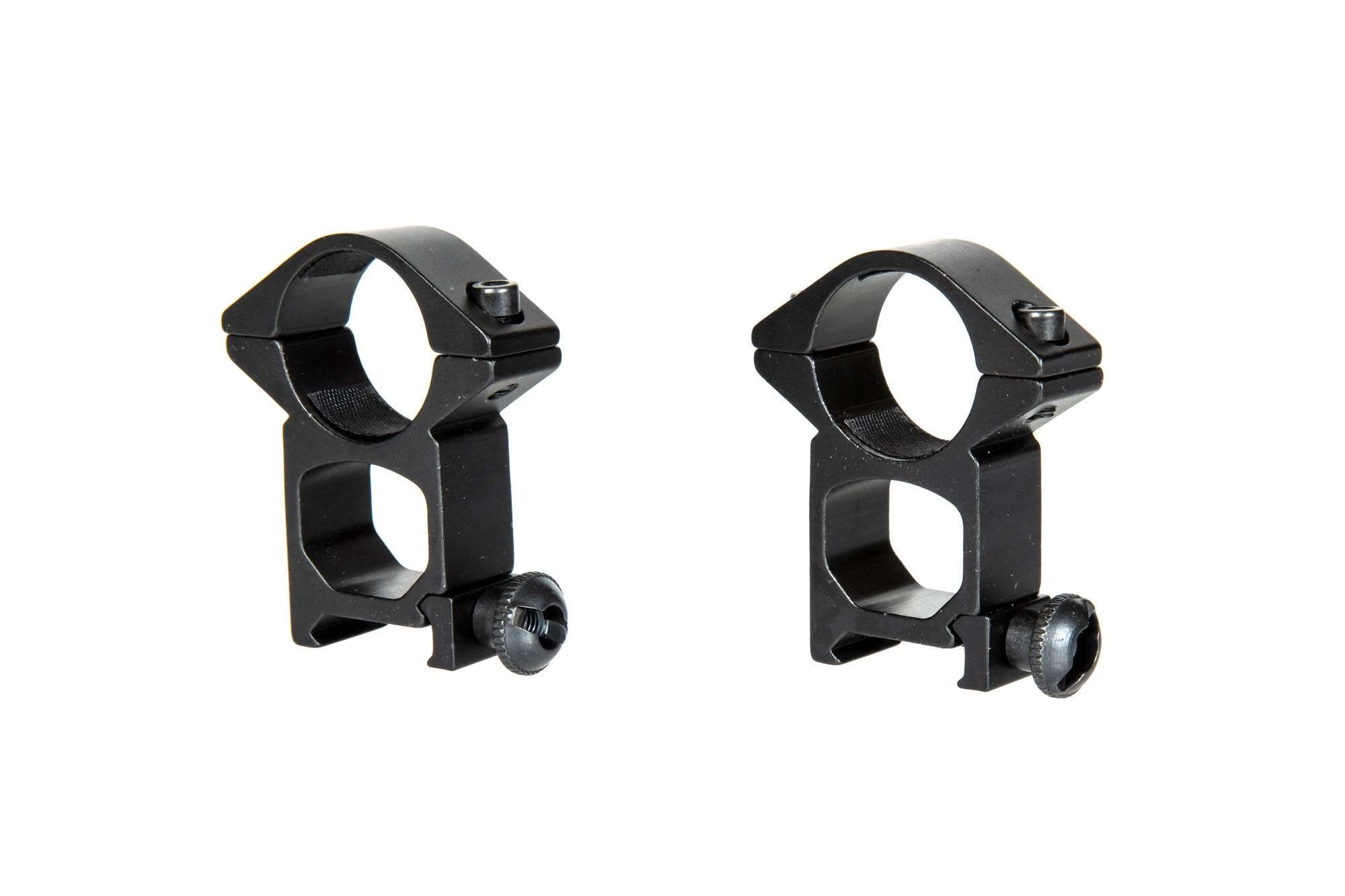 Two-part optics mount for RIS rail (high)