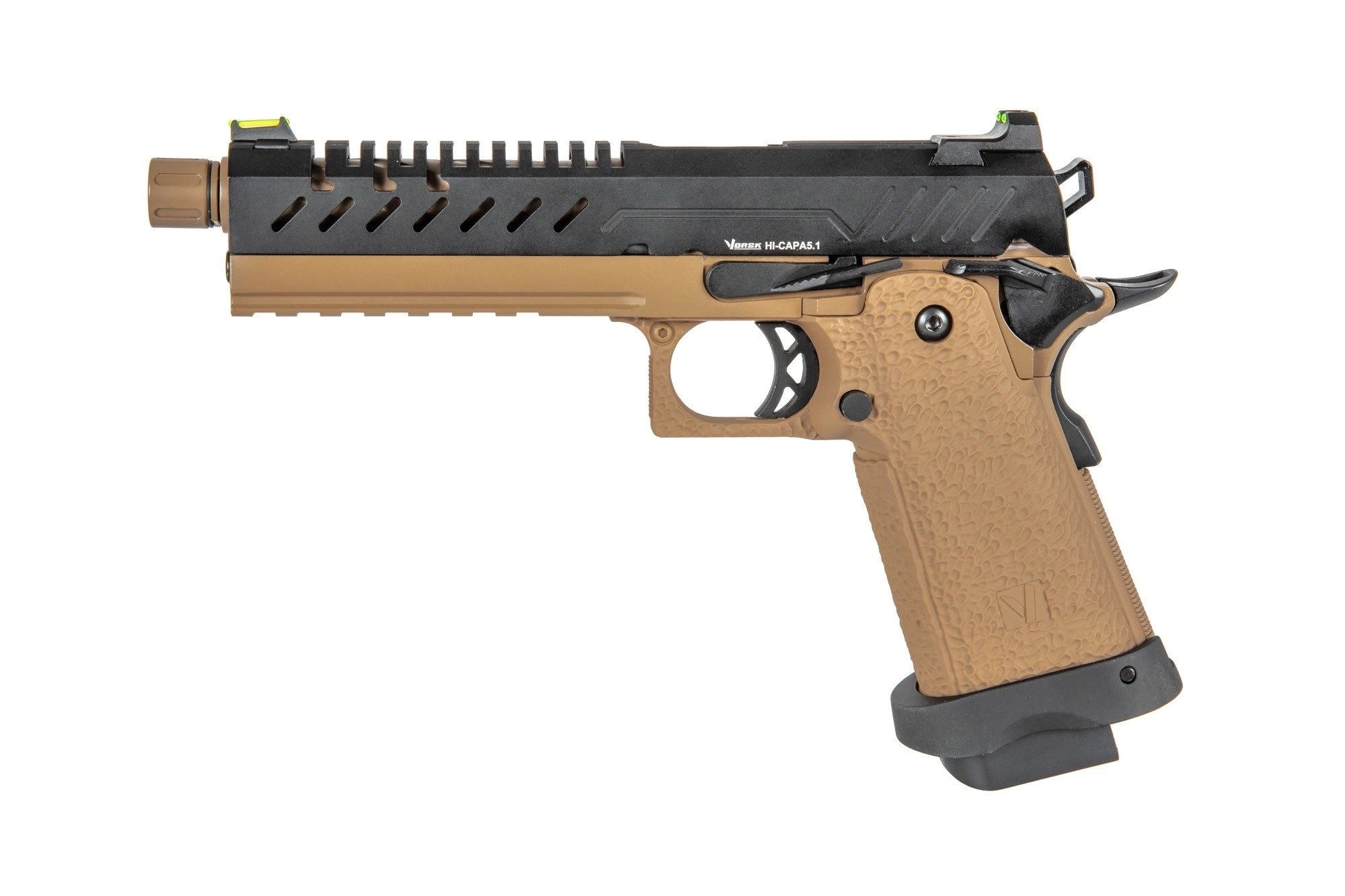 Vorsk Hi-Capa 5.1 Pistol Replica - Black/Tan
