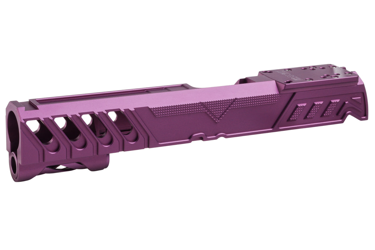 Dr. Black Aluminum Type W Optics Ready Slide For Tokyo Marui Hi Capa 5.1 GBB Airsoft Pistol (Purple)