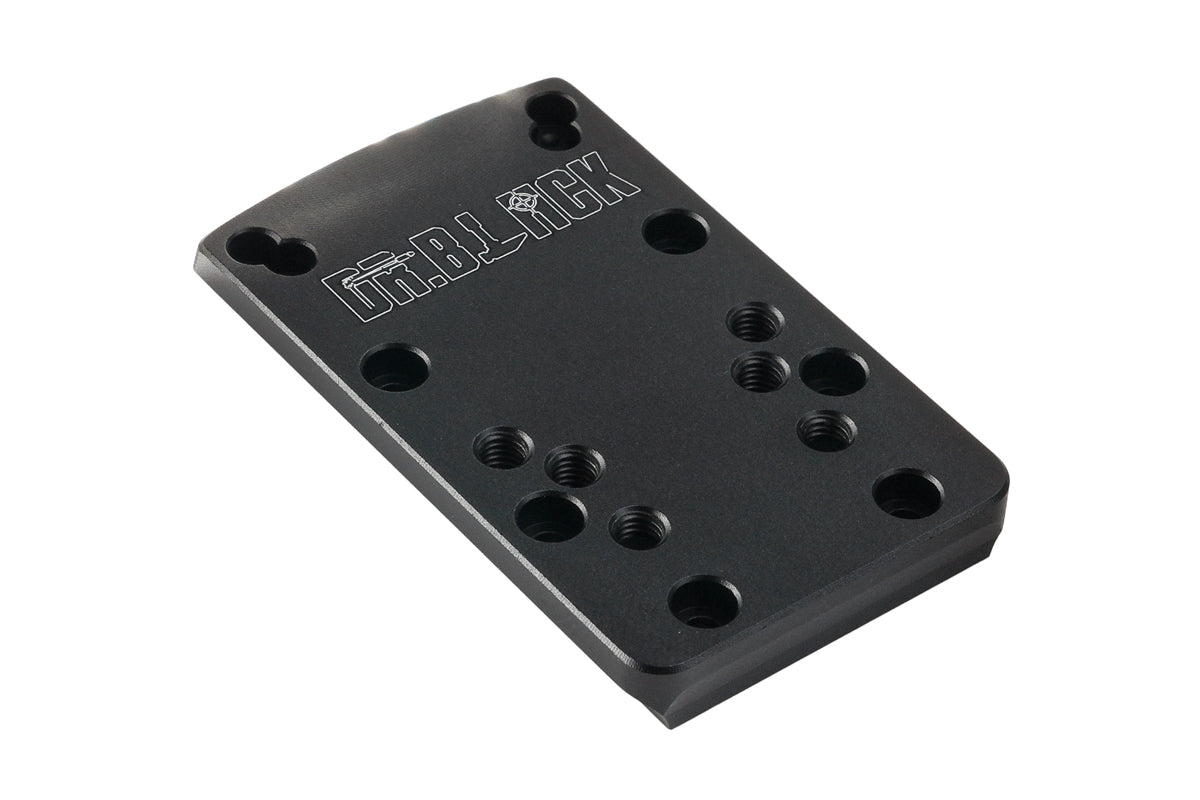 Dr. Black Aluminum Slide Type W / Y Red Dot Adapter Plate (Black)