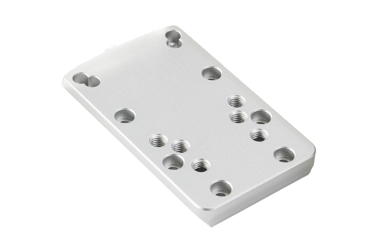 Dr. Black Aluminum Slide Type W / Y Red Dot Adapter Plate (Silver)