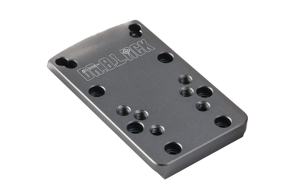 Dr. Black Aluminum Slide Type W / Y Red Dot Adapter Plate (Gray)