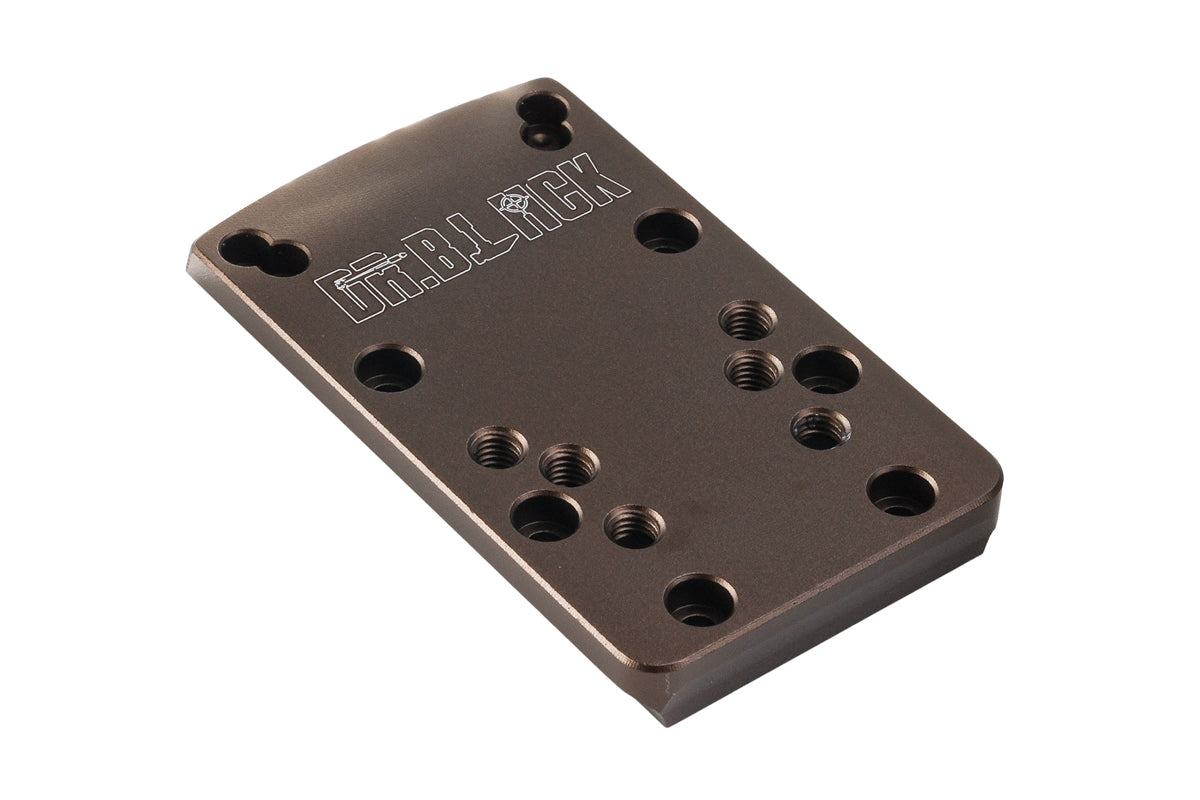 Dr. Black Aluminum Slide Type W / Y Red Dot Adapter Plate (Tan)