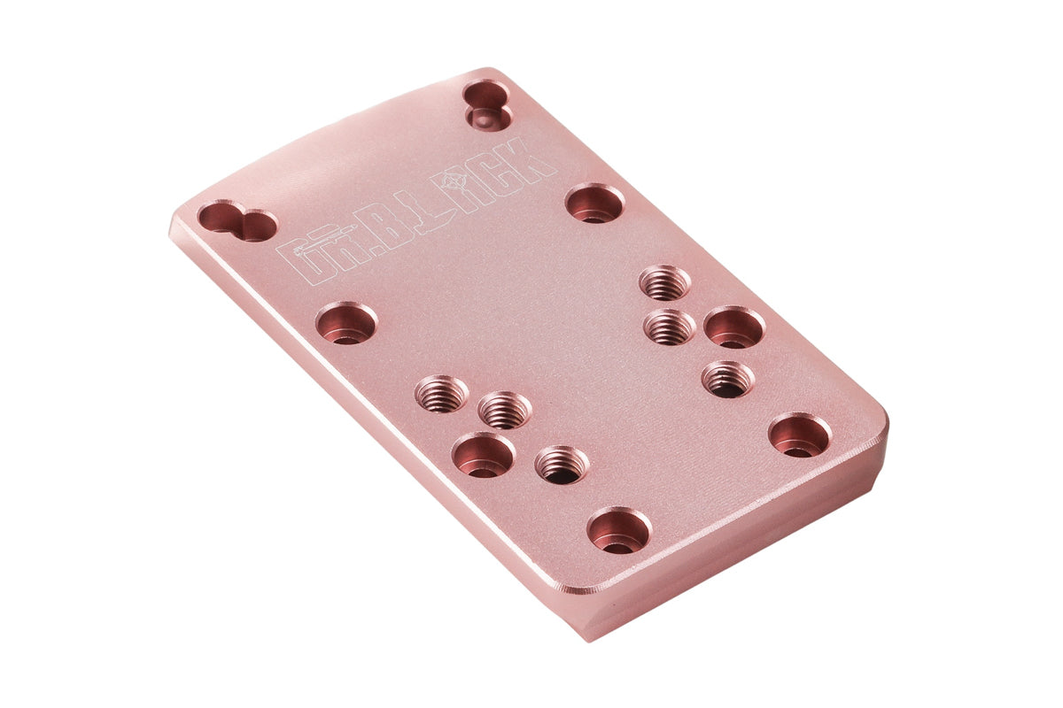 Dr. Black Aluminum Slide Type W / Y Red Dot Adapter Plate (Pink)