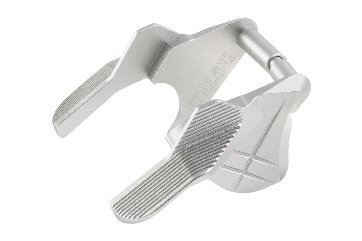 Dr. Black Aluminum Type C Thumb Safety For Tokyo Marui Hi Capa GBB Airsoft (Silver)