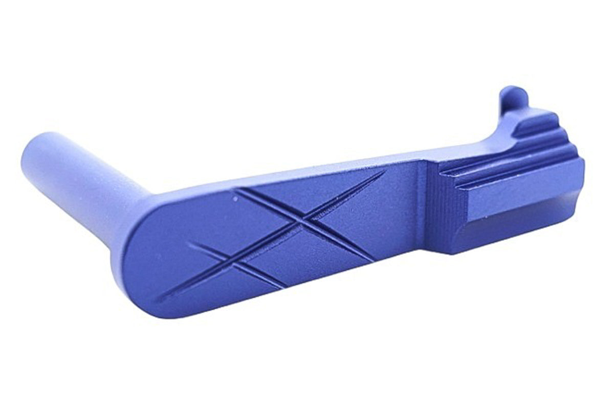 Dr. Black Aluminum Type C Slide Stop For Tokyo Marui Hi Capa GBB Airsoft Pistol (Blue)