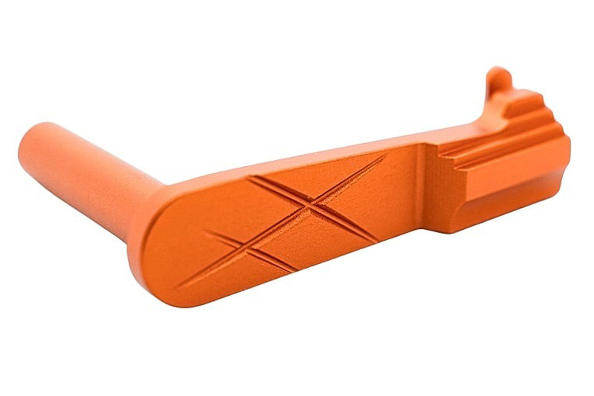 Dr. Black Aluminum Type C Slide Stop For Tokyo Marui Hi Capa GBB Airsoft Pistol (Orange)