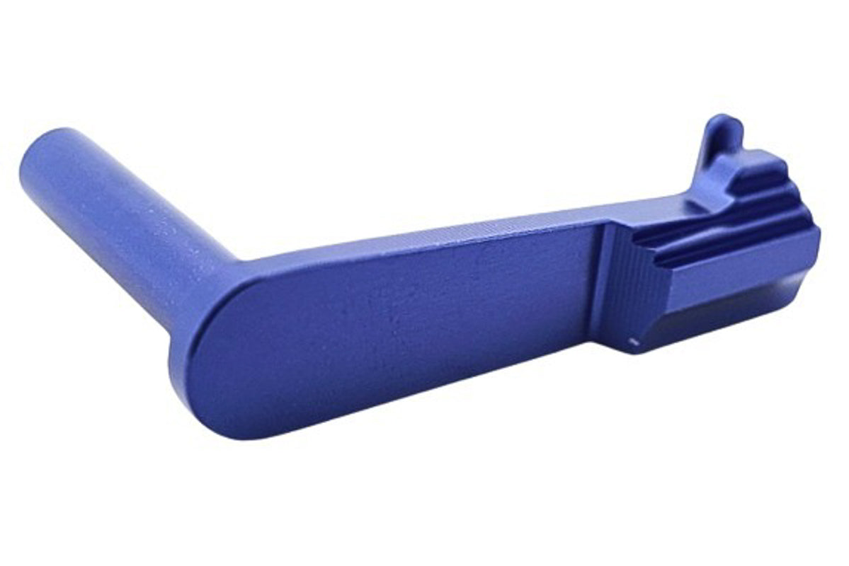 Dr. Black Aluminum Type B Slide Stop For Tokyo Marui Hi Capa GBB Airsoft Pistol (Blue)