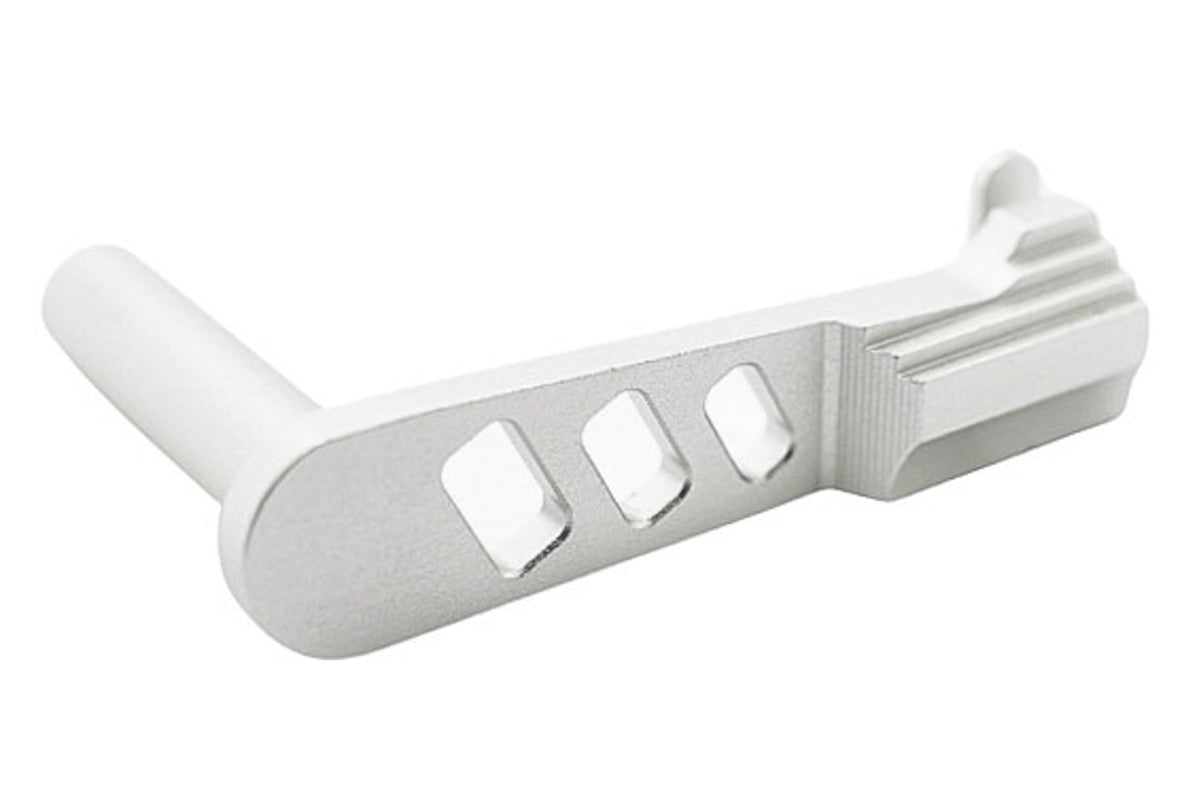 Dr. Black Aluminum Type A Slide Stop For Tokyo Marui Hi Capa GBB Airsoft Pistol (Silver)