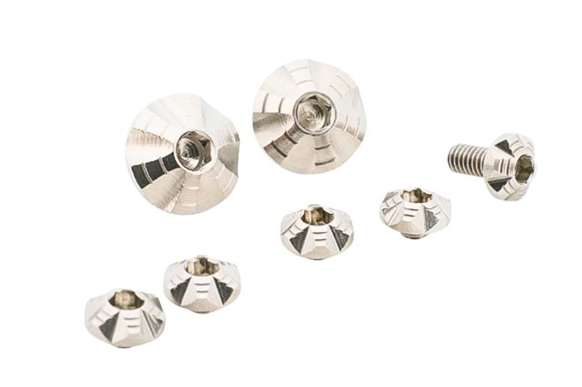 Dr. Black Custom Grip Screw Set for Aluminum Grip (7pcs/ Silver)