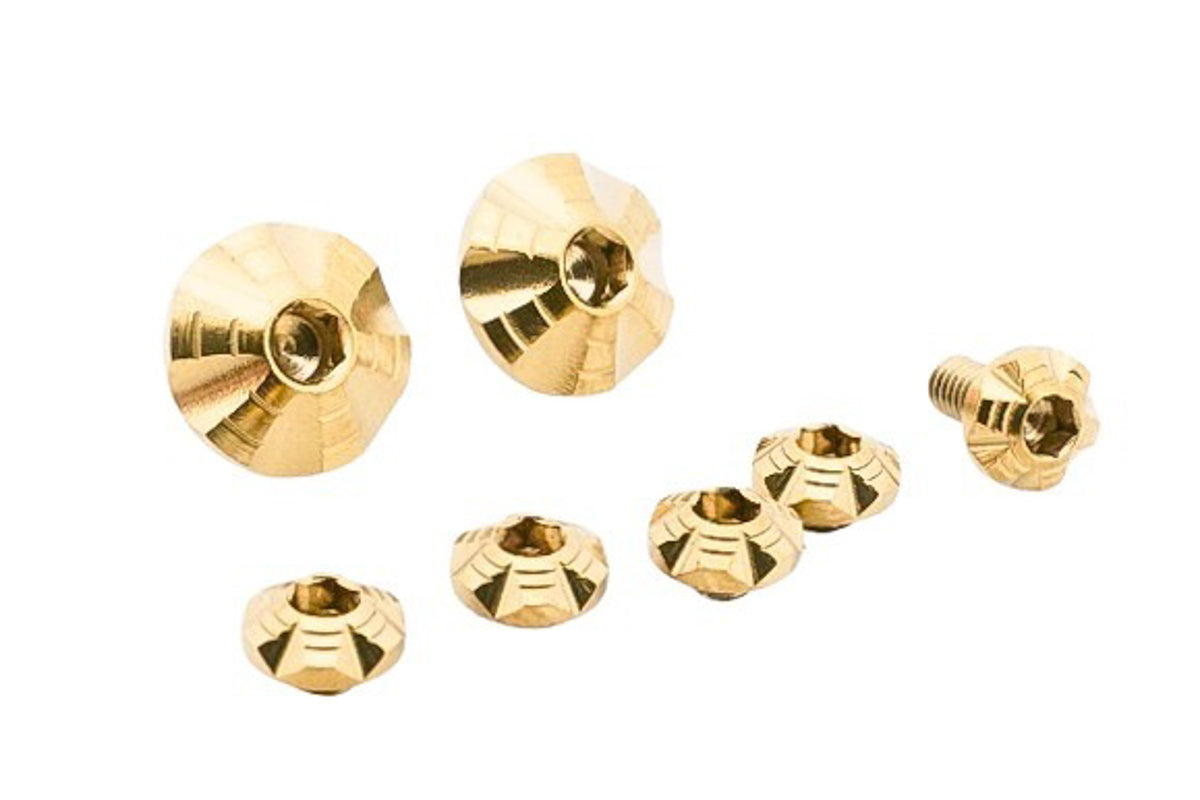 Dr. Black Custom Grip Screw Set for Aluminum Grip (7pcs/ Gold)