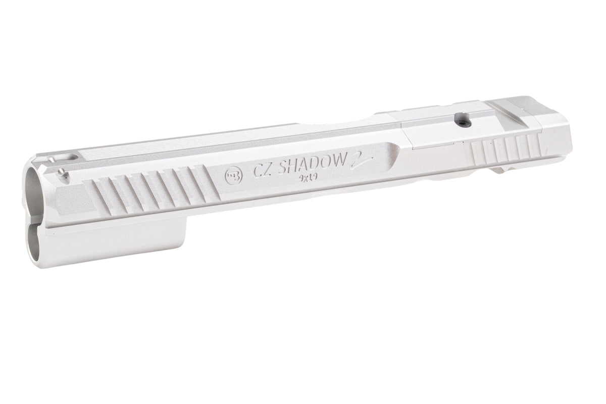 5KU CNC Aluminum Optic Ready Slide w/ RMR Mount Plate For KJ CZ Shadow 2 Orange GBB Airsoft (Silver)