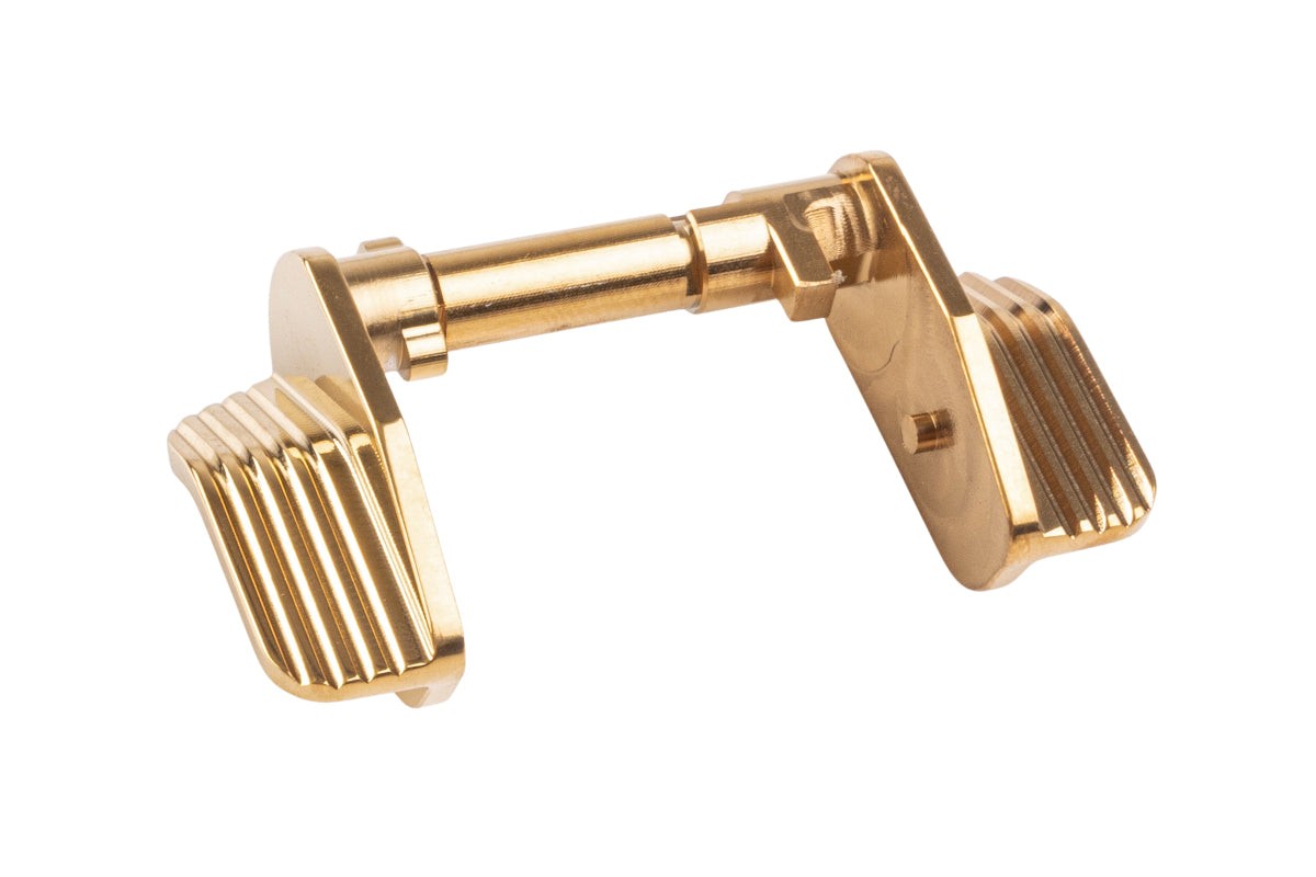 5KU Stainless Ambi Extra Wide Thumb Safety For KJ CZ Shadow 2 GBB Airsoft Pistol (Gold)