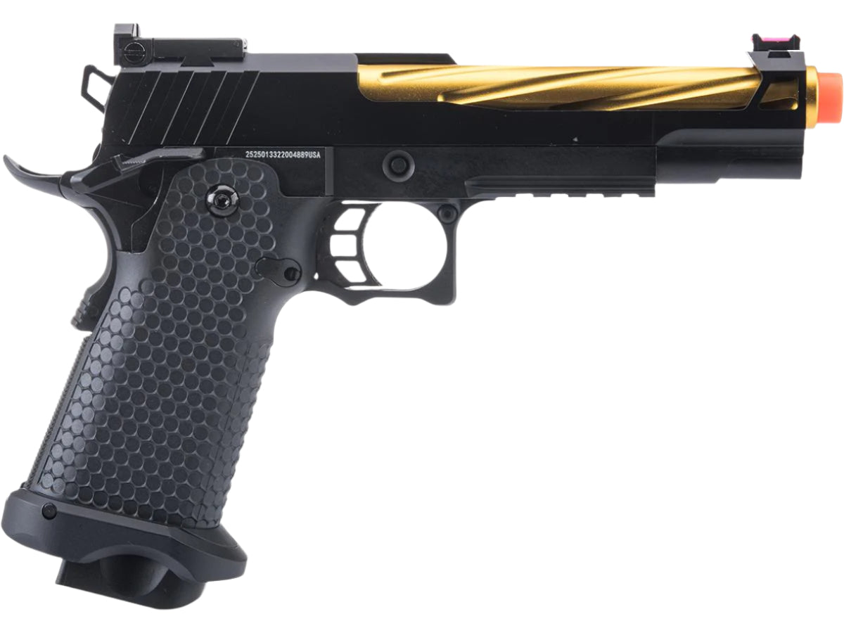 Matrix x Golden Eagle Full Metal OTS .45 Tactical Hi-CAPA Gas Blowback Airsoft Pistol w/ Carrying Ca
