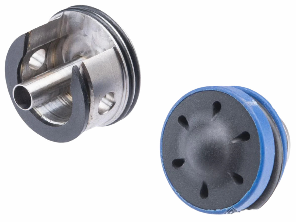 BAAL CNC Stainless Steel Bore Up Cylinder Head w/ Silent Bore Up Piston Head for Airsoft AEG Gearbox