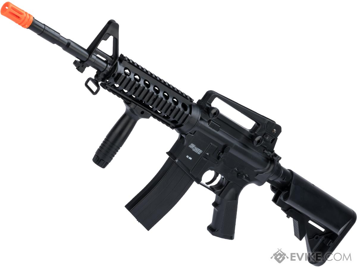 Sig Sauer Licensed Patrol Rifle Entry Level Airsoft AEG and 1911 Pistol Kit By Cybergun (Color: Blac
