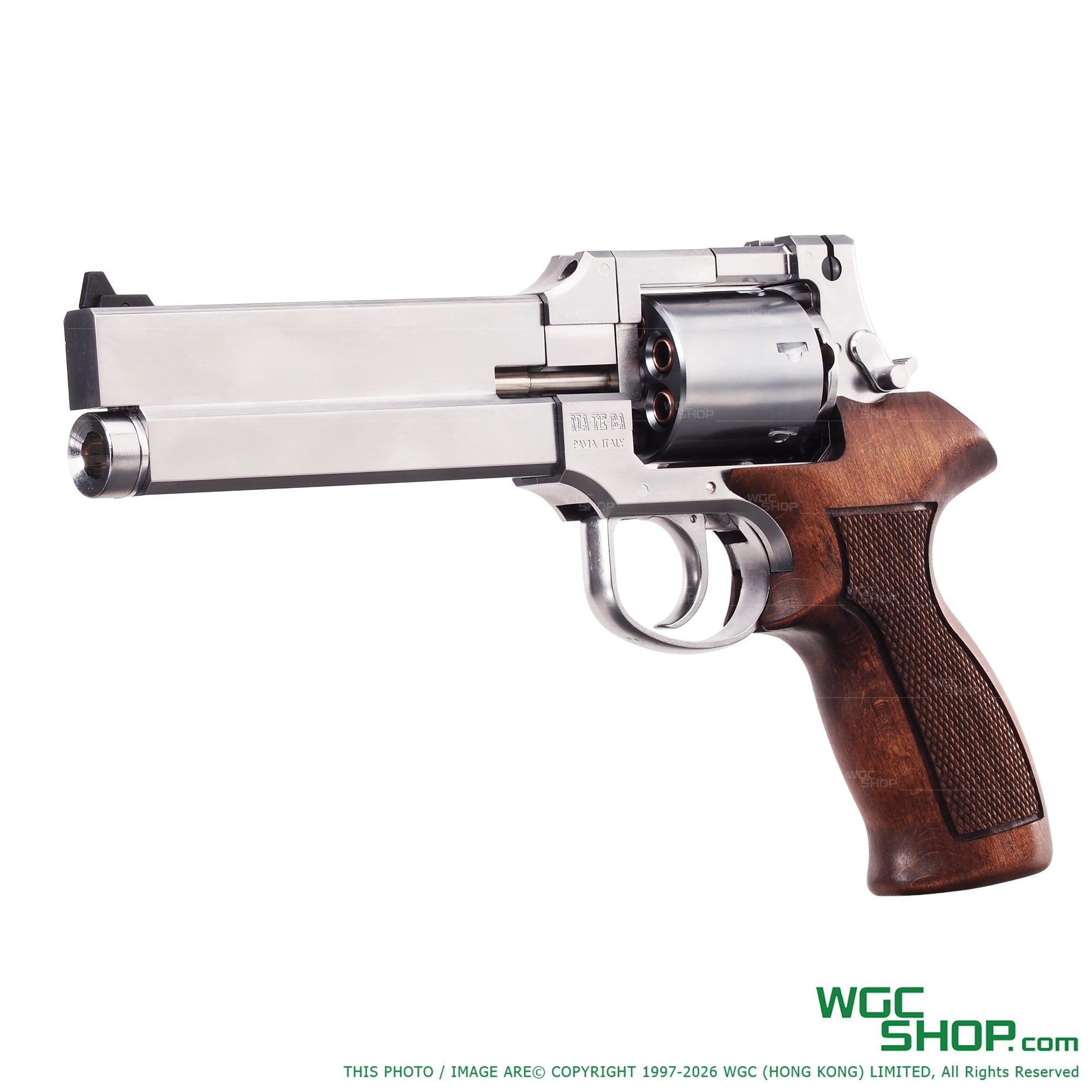 MARUSHIN Mateba Revolver 6 Inch - Sliver Wood Grip