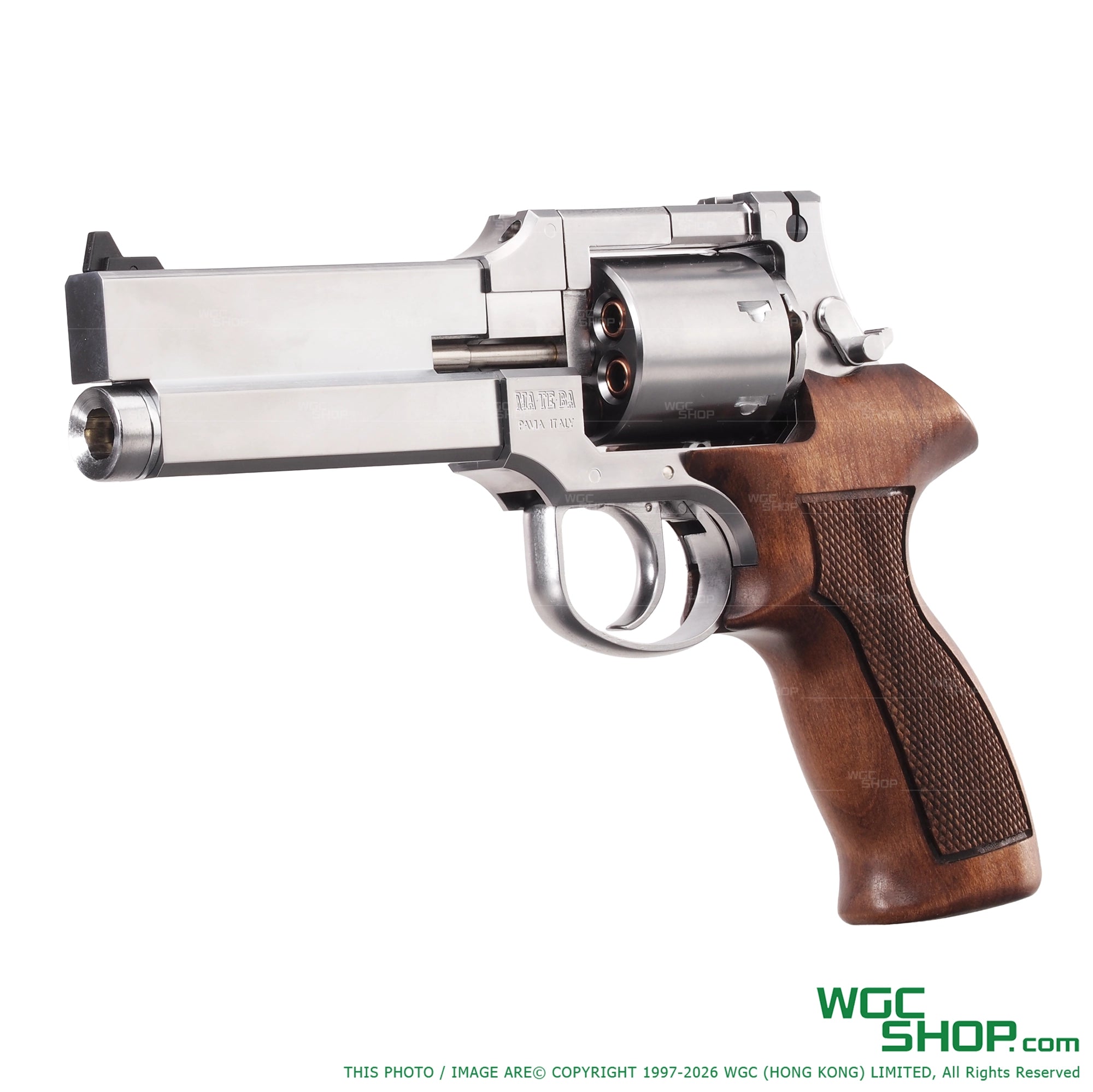 MARUSHIN Mateba Revolver 5 Inch - Sliver Wood Grip