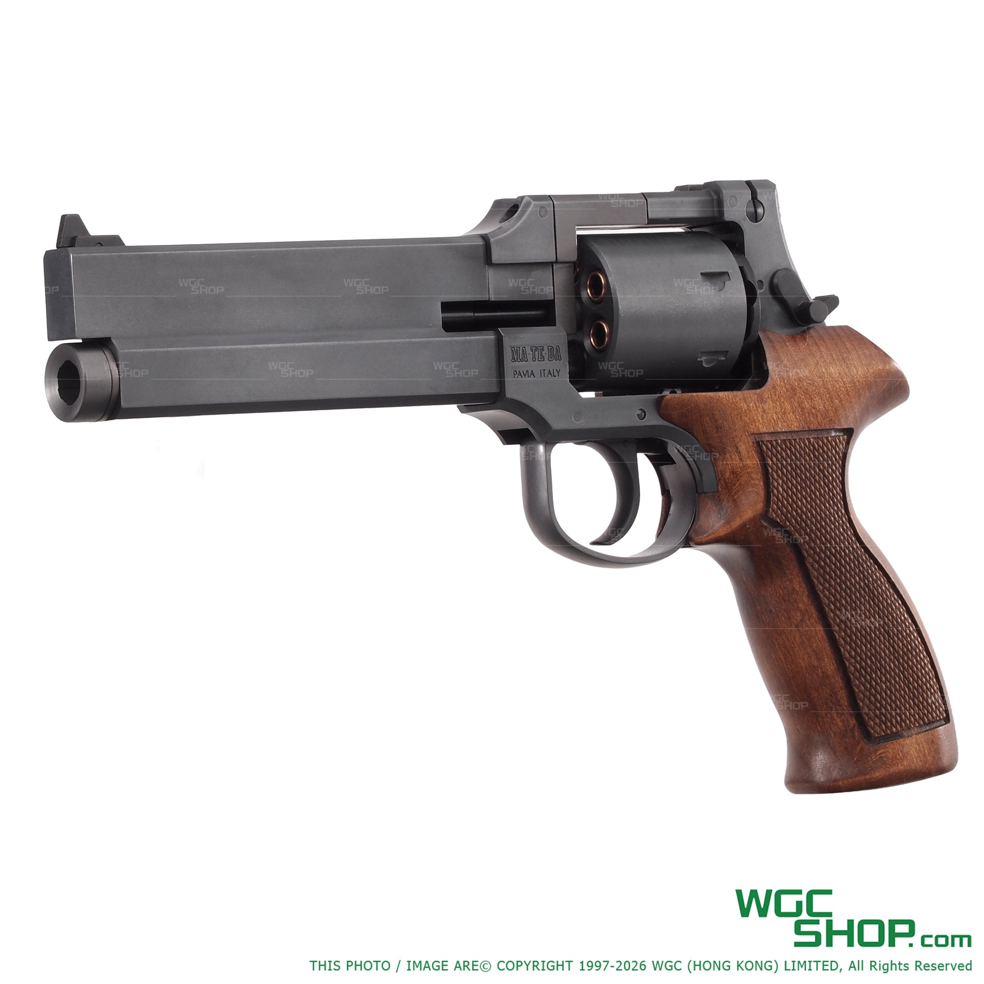 MARUSHIN Mateba Revolver 6 Inch - Excellent HW Wood Grip