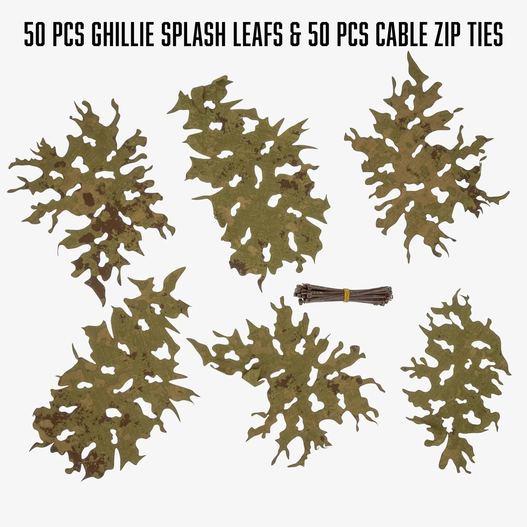 KMCS Ghillie Splash Leafs - 100g Pack (various Colours)