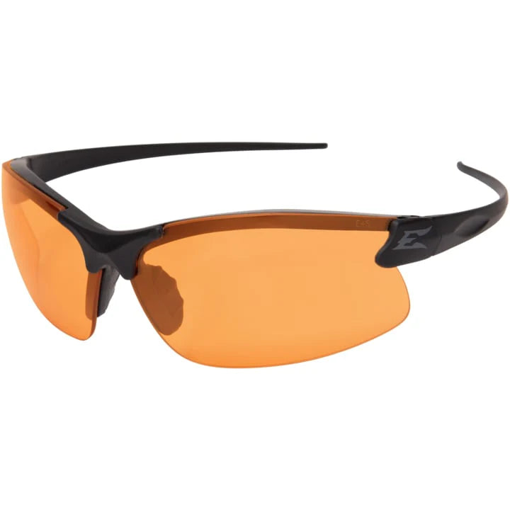 Edge Tactical Sharp Edge Thin Temple - Soft-Touch Matte Black Frame / Tiger's Eye Vapor Shield Lense