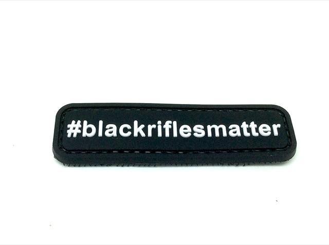 TPB #BlackRiflesMatter PVC patch, Black