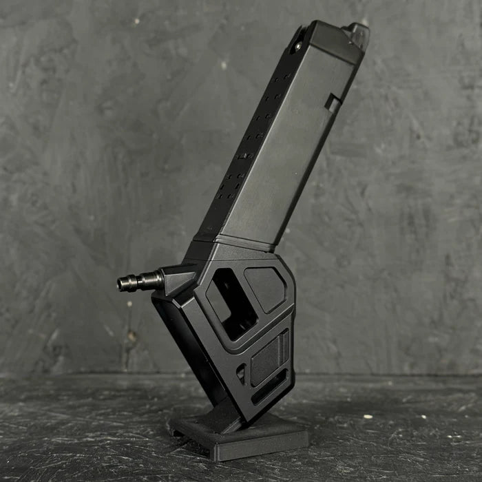 Airtac T1P CNC Angled HPA Adapter - 2 in 1 GLK + CAPA - Blackout Edition