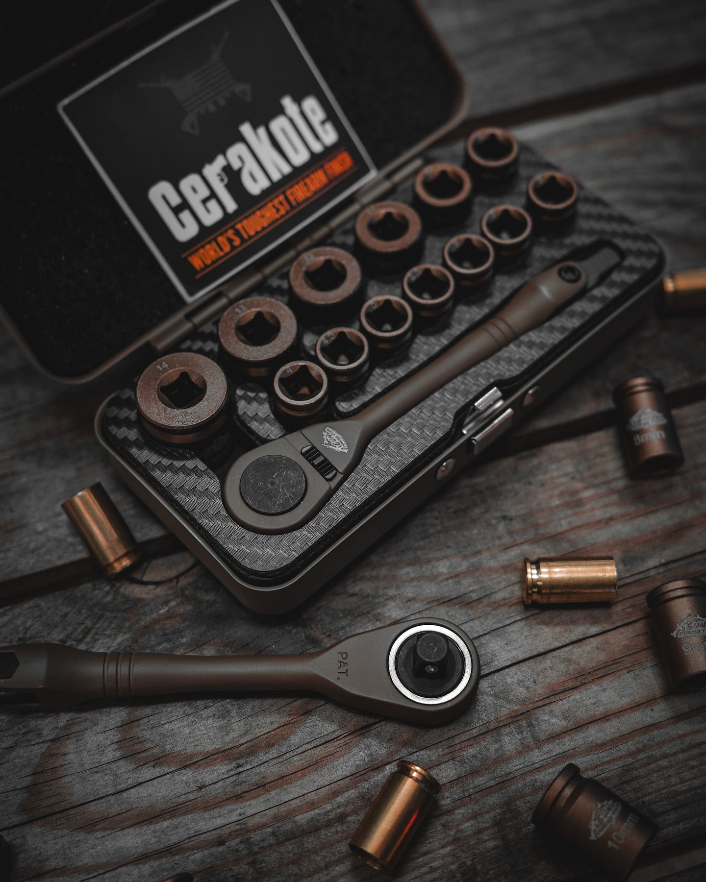 GPT 14 Piece Shell Ratchet Socket Set Airsoft Tool Kit