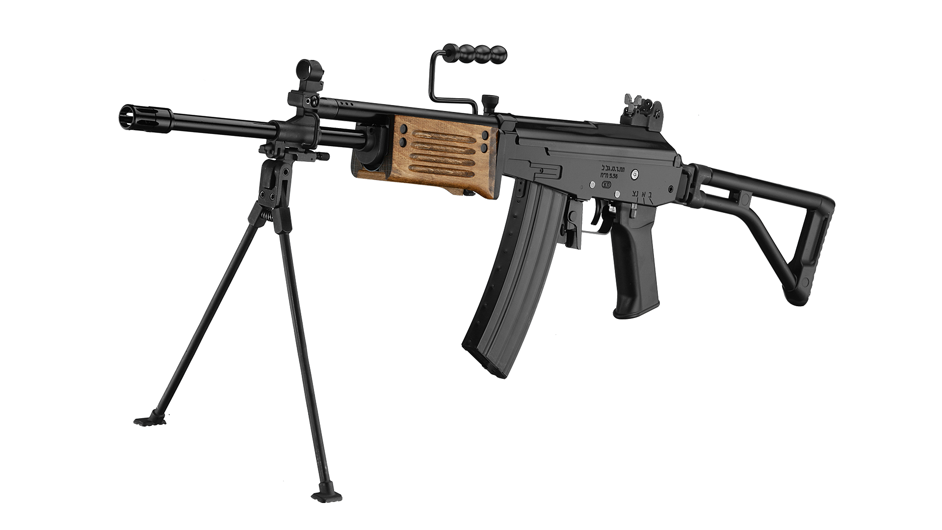 ICS Galil TOD ARM Folding Stock with Wood style Grips